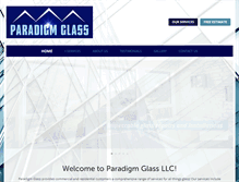 Tablet Screenshot of paradigmglass.com